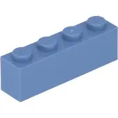 LEGO 1x4 steenblokken, lichtblauw - 3010, NIEUW! Aantal: 100 stuks