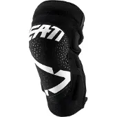 Leatt 3DF 5.0 Zip Witte Motocross Kniebeschermers Maat S-M