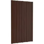 Syfax Dakpaneel 12 pcs Bruin 80 x 45 cm Gegalvaniseerd staal
