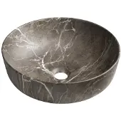 Sapho Rondea Keramische waskom Ø41cm, Breccia-marmer
