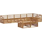 vidaXL Buiten bank set 8 st Naturel Massief Acacia Hout
