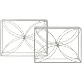 Mauro Ferretti Consoletafel Paradise Console Set 2 Pcs 100×30×78 cm