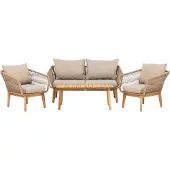 Venture Home Olivia salontafel Ø80cm bruin.