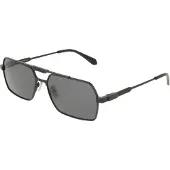 Ferragamo Zonnebril - - SF332S - Titanium - Matte zwart - Aviator 61/17/145