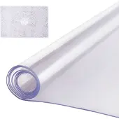 Sweiko PVC-tafelbeschermer, tafelkleed, 1067x1829 mm, mat, 2 mm dik, bureaubeschermer