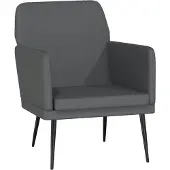 Syfax Fauteuil 61x78x80 cm kunstleer grijs