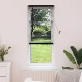 Syfax Venetiaanse jaloezie Zwart 150 x 40 cm 25 mm PVC