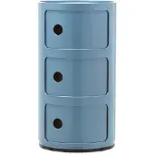 Kartell Componibili New Colors Opbergunit Light Blue | 3 doors