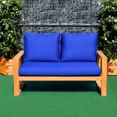 Lestix International Sitzpolster 132cm x 69cm für Gartensofa Treviso TB-1068 Blau