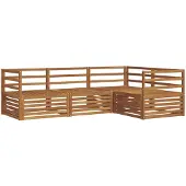 vidaXL Buiten bank set 4 st Naturel Massief Acacia Hout