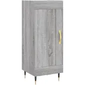 Syfax Dressoir 34,5x34x90 cm bewerkt hout grijs sonoma eikenkleurig