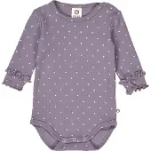 Müsli Rompertje/body lila / wit