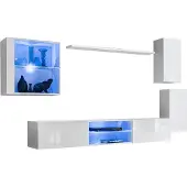 Meublorama Salonmeubelset SWITCH XXIII design, in glanzend witte kleur.