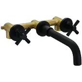 OEM Wasbakarmatuur, met dubbele bediening, modern design, matzwart