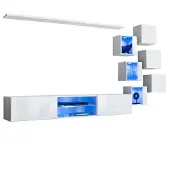Meublorama Woonkamer meubelset SWITCH XXI design, in glanzend wit.