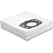 123schoon Kärcher 2.863-006.0 microvezel stofzuigerzakken 5 zakken (huismerk)