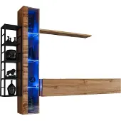 Meublorama Industriële stijl woonkamermeubelset SWITCH M7. Kleur: eiken.