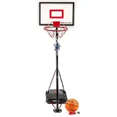 Dunlop Basketbalset - Basketbalring met Basketbalnet voor kinderen - Verstelbare Basketbal Standaard 165-205 cm - Inclusief Bal, Pomp en Basketbal Korf - Basketball Outdoor