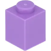 LEGO : 100 stenen van 1x1 in de kleur 'Medium Lavender'