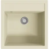 Syfax Gootsteen enkele bak graniet beige