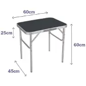 Marbueno Summer 10012g 60x45 Cm Folding Table Zilver