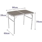 Marbueno Summer 10031m 90x60 Cm Folding Table Bruin