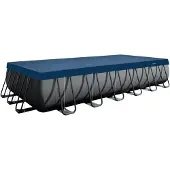Intex Rectangular All Year Pool Cover Blauw 7.23x3.63 m