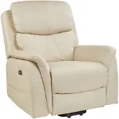 Beliani GLORIE - TV-fauteuil-Wit-Kunstleer