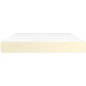 Syfax Pocketveringmatras medium 140x190x20 cm kunstleer crèmekleurig