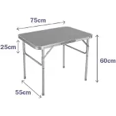 Marbueno Summer 10013g 75x55x25 Cm Folding Table Grijs