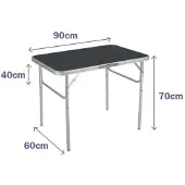 Marbueno Summer 10014g 90x60x39 Cm Folding Table Zilver