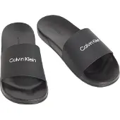 Calvin Klein Muiltjes 'ESS' zwart / wit