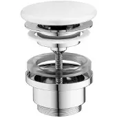 Ravak Flat - Niet-afsluitbare afvoerplug, wit X01919