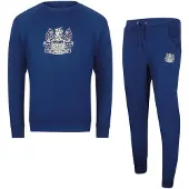 Aquascutum Iconic Crest Marineblauwe Trainingspakset Met Ronde Hals