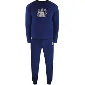 Aquascutum Iconic Crest Marineblauwe Trainingsset Met Ronde Hals