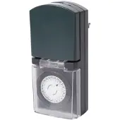 Perel Analoge timer - Mechanisch - 230 V 16 A 3680 W IP44 Buitenshuis Zwart