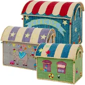 Rice - Large Set of 3 Toy Baskets - Circus Theme