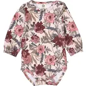 Müsli Rompertje/body beige / kaki / rosa