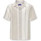 Only & Sons Junior Overhemd 'OSJCAIDEN' grijs / wit