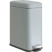 HOMCOM -Mülleimer-Eisen-29,2L x 14B x 32H cm-Grau