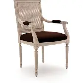 AEA Esszimmer Stühle Design Textil Luxus Beige Esszimmerstuhl Stuhl mit Armlehne