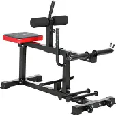 SPORTNOW Kuitspiermachine Staal, Kunstleer 122L x 59B x 94-106H cm Zwart