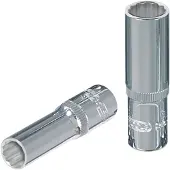 Ks Tools 1/4" CHROMEplus doppen, 12-kant, verlengd, 3/16"