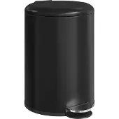 HOMCOM Vuilnisbak-Metaal, kunststof-36L x 30B x 44H cm-Zwart