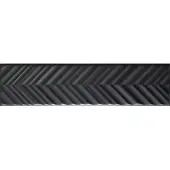Valence Technology Mundo wandtegel 5x20cm mat zwart met visgraat