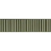 Valence Technology Mundo wandtegel 5x20cm mat olijfgroen met lijnen