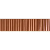 Valence Technology Mundo wandtegel 5x20cm mat terracotta met lijnen