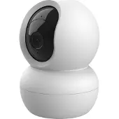 Trust IPCAM-2800 - WiFi Beveiligingscamera voor binnen - 360 graden draaibaar - Nachtzicht - Human Detection - Pushmeldingen - Ingebouwde sirene - Gratis App - 2MP-resolutie - Wit