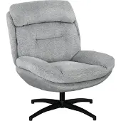 HOMCOM -Sessel-Polyester, Schaumstoff-79L x 91B x 98H cm-Grau