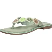 Lazamani Teenslipper camel / mintgroen